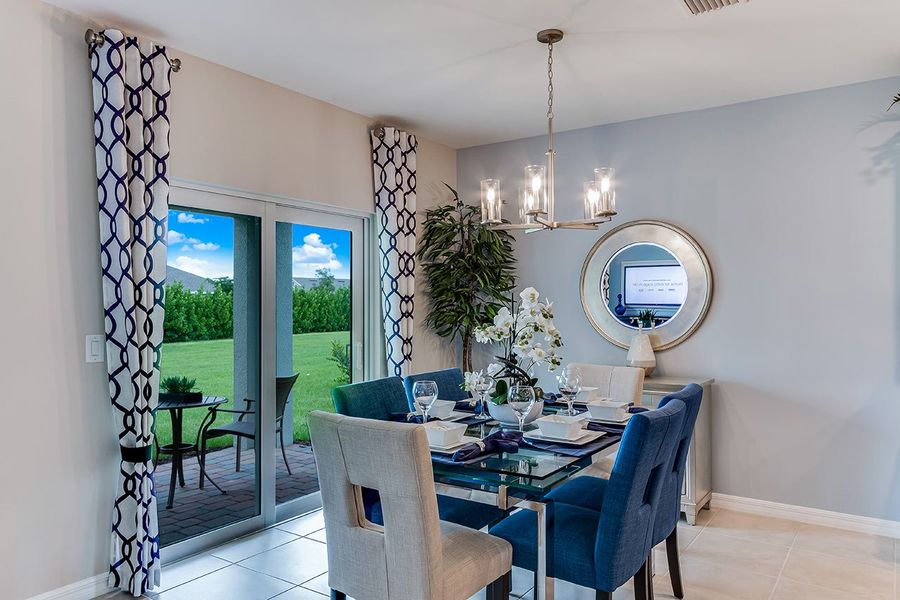 Furnished interior in a model home at San Carlos Spot Lots in Fort Myers (Image 7). Furnished interior in a model home at San Carlos Spot Lots in Fort Myers (Image 7).