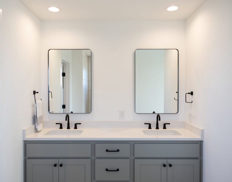 Furnished interior in a model home at Callan Village in San Antonio (Image 21).