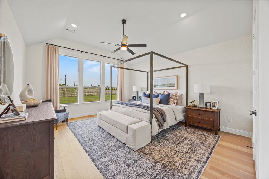 Furnished interior in a model home at Paloma Ranch in New Fairview (Image 22).