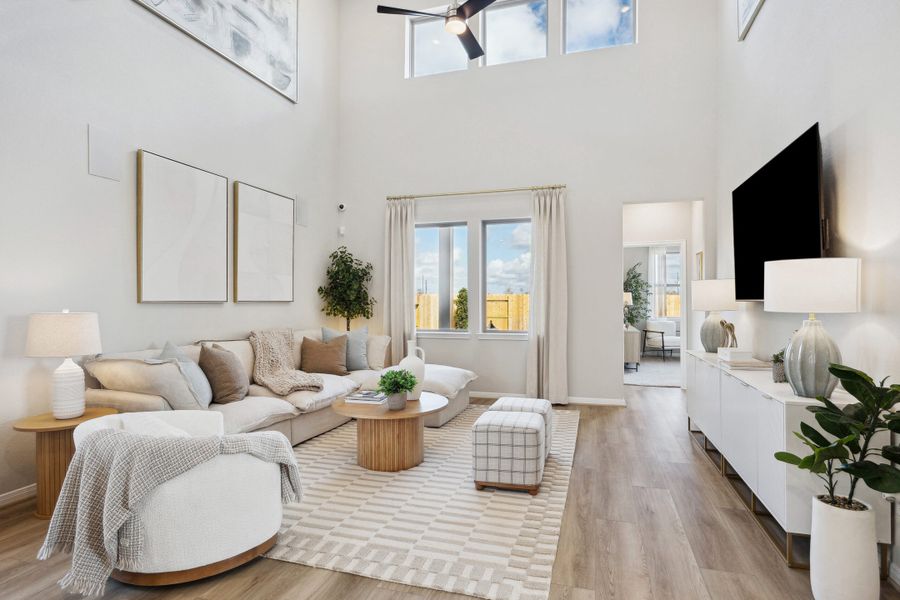 Furnished interior in a model home at Aldeana in Bonney (Image 6).