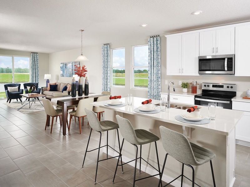 Furnished interior in a model home at Villamar - Signature Series in Winter Haven (Image 3).