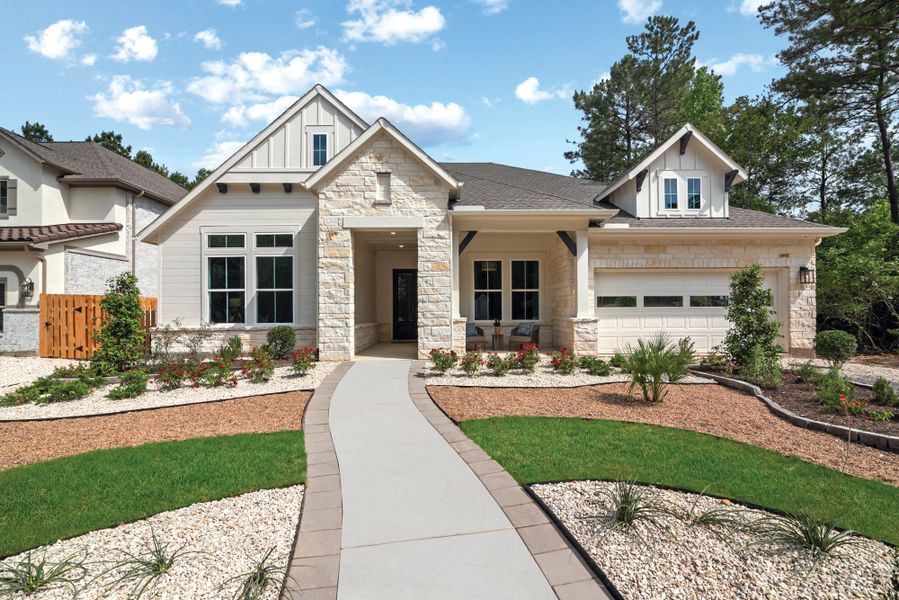 Front exterior of a home in the Two Step Farm – Parkview Collection community, located in Montgomery, TX (Image 2).