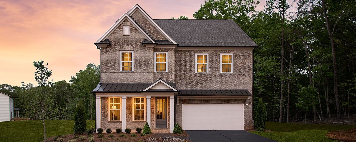 Front exterior of a home in the East Harbor II at Chestatee community, located in Dawsonville, GA (Image 4).