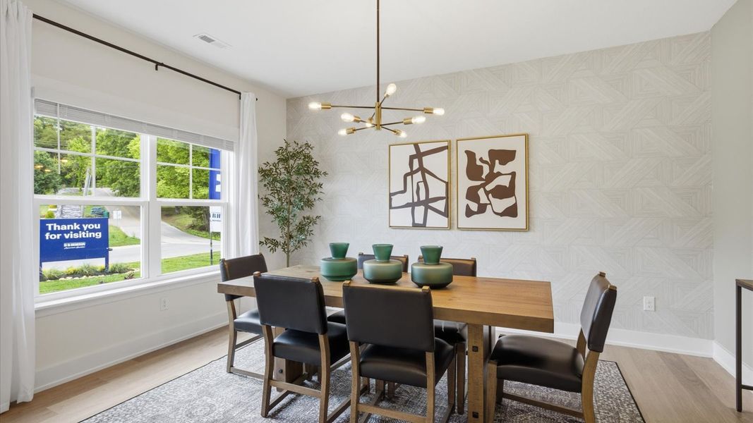 Furnished interior in a model home at Catlett Cove in Knoxville (Image 3).