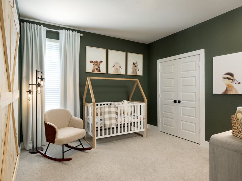 Furnished interior in a model home at Katy Grand Village - Luxe Series in Katy (Image 11).