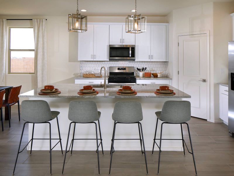 Furnished interior in a model home at Sunset Crest - Premier Series in Tucson (Image 3).