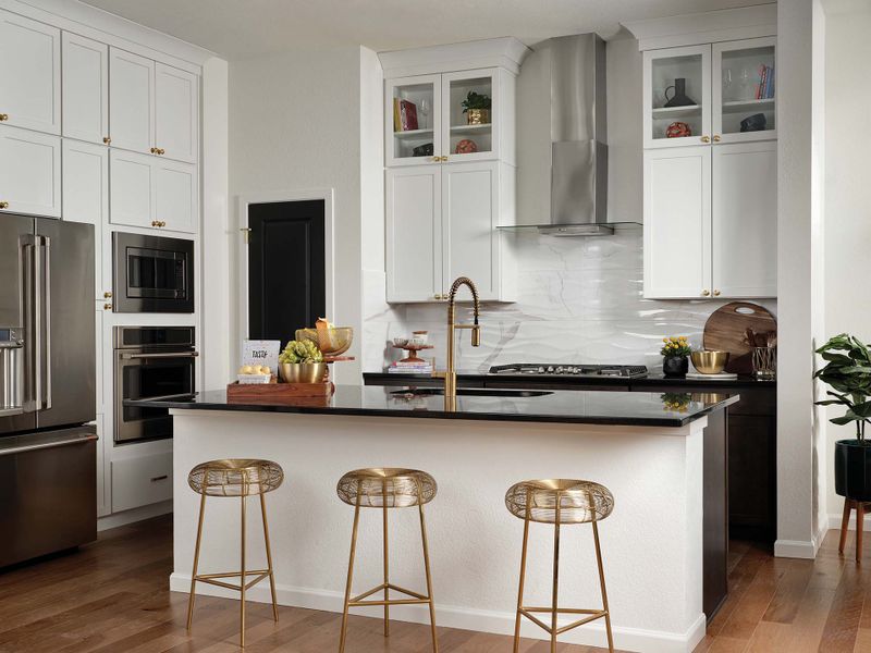 Furnished interior in a model home at Revel Crossing at Wolf Ranch – The Outlook Collection in Colorado Springs (Image 6).