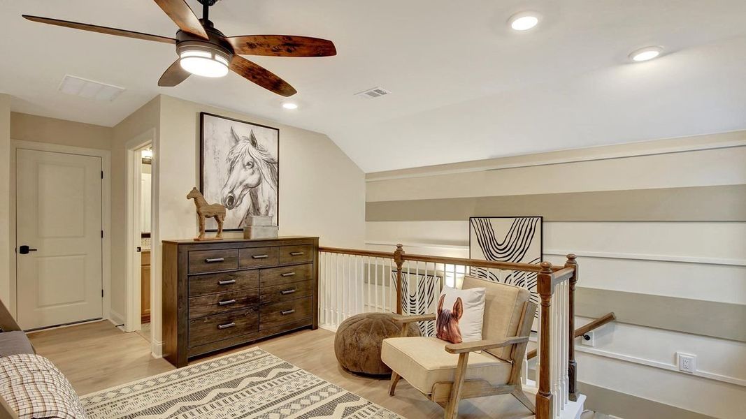 Furnished interior in a model home at Salt Grass at Ward Creek in Panama City Beach (Image 7). Furnished interior in a model home at Salt Grass at Ward Creek in Panama City Beach (Image 7).