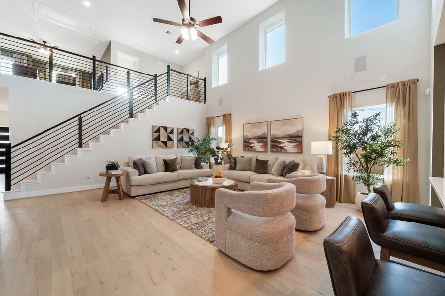 Furnished interior in a model home at The Reserve at Huntsville in Huntsville (Image 5).