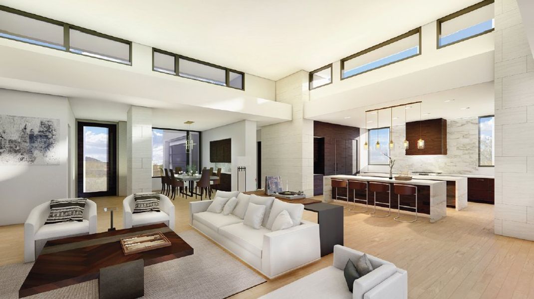 Furnished interior in a model home at Serene in Scottsdale (Image 13).