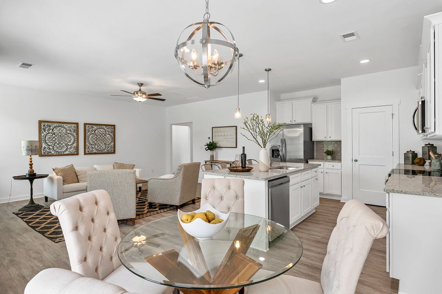 Furnished interior in a model home at Langston Place in Perry (Image 8).
