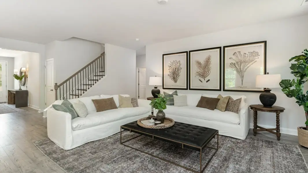 Furnished interior in a model home at Kingston Preserve at Brookhaven in Conway (Image 6).