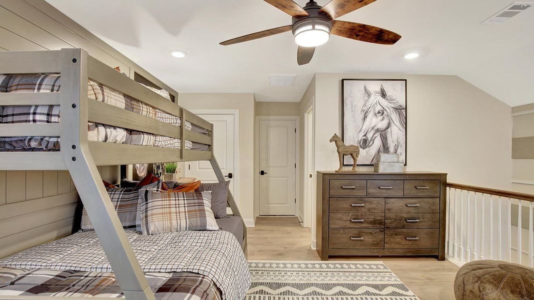 Furnished interior in a model home at Salt Grass at Ward Creek in Panama City Beach (Image 8). Furnished interior in a model home at Salt Grass at Ward Creek in Panama City Beach (Image 8).