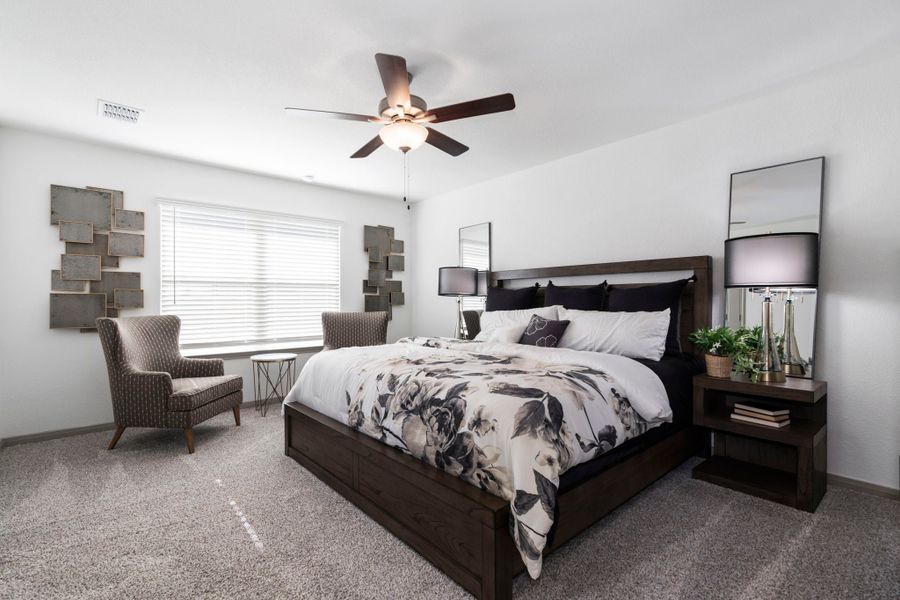 Furnished interior in a model home at South Fork in Waco (Image 18). Furnished interior in a model home at South Fork in Waco (Image 18).