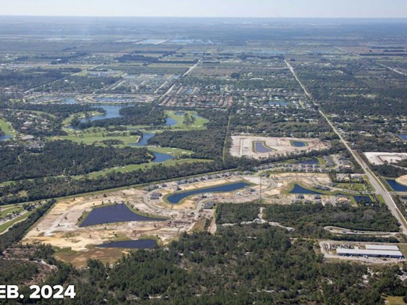 Site preparation and early development at High Pointe in Vero Beach, FL (Image 102).