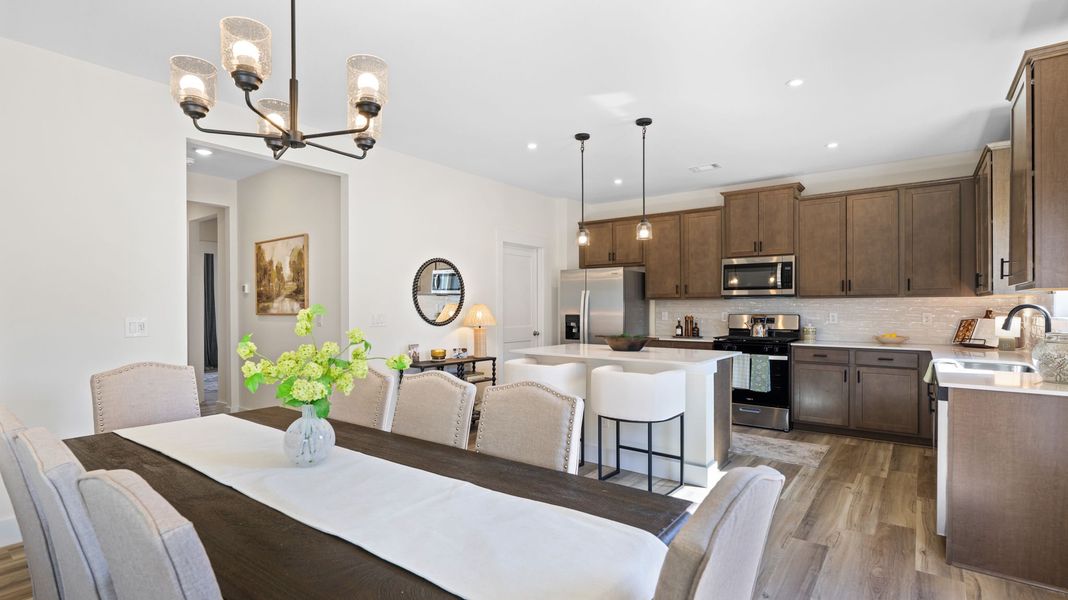Furnished interior in a model home at Harbor Crest in Ooltewah (Image 18).