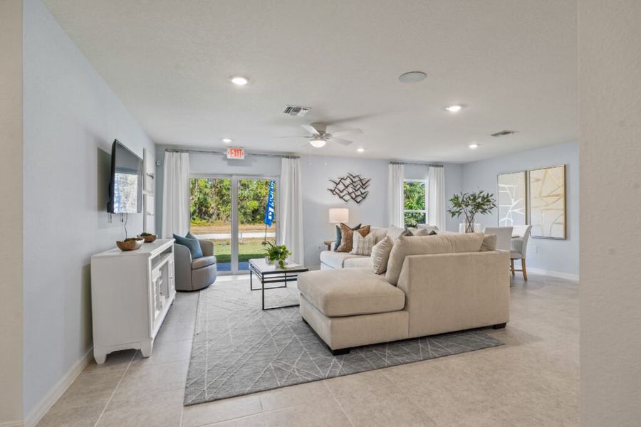Furnished interior in a model home at LaBelle in Labelle (Image 5).
