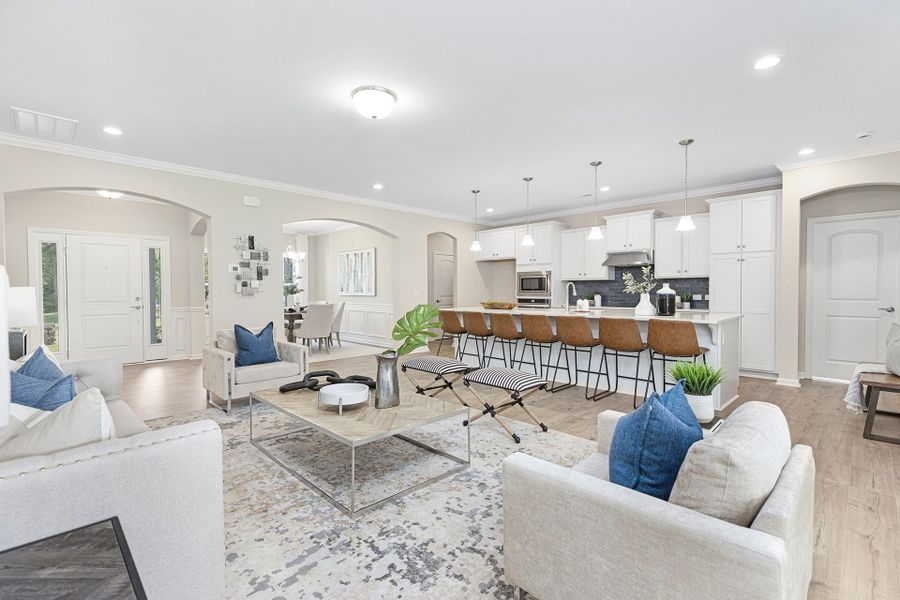 Furnished interior in a model home at Edgewater - The Greens in Lancaster (Image 7).