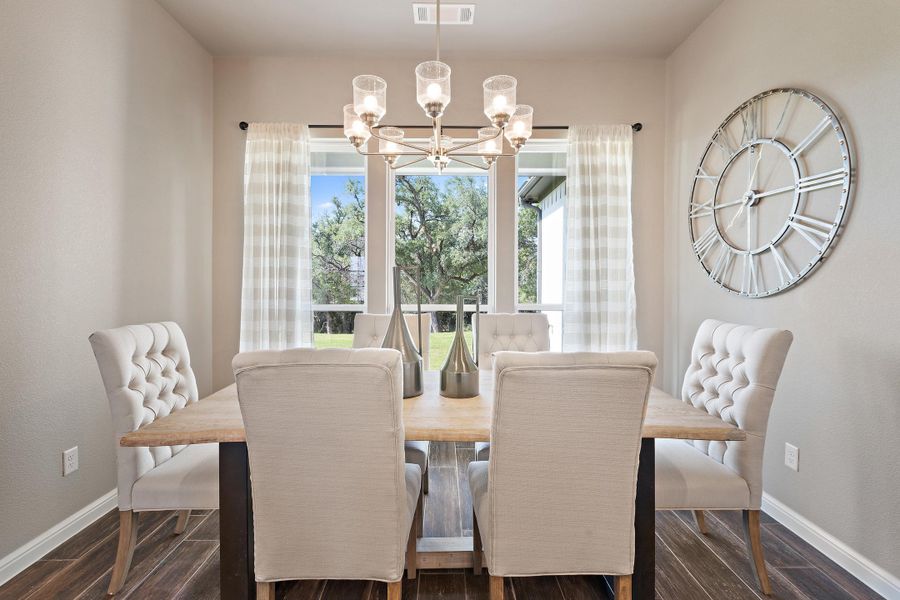 Furnished interior in a model home at Vintage Oaks in Weatherford (Image 4).