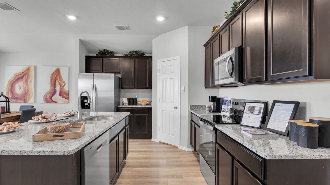 Furnished interior in a model home at The Terrace in Temple (Image 6). Furnished interior in a model home at The Terrace in Temple (Image 6).