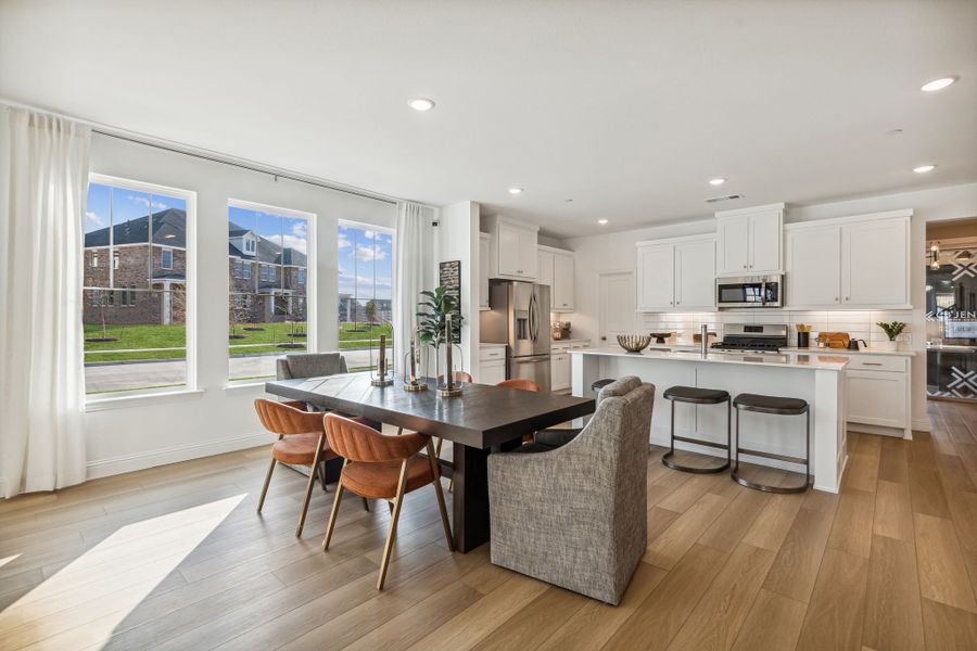 Furnished interior in a model home at Village on Main Street in Frisco (Image 22).