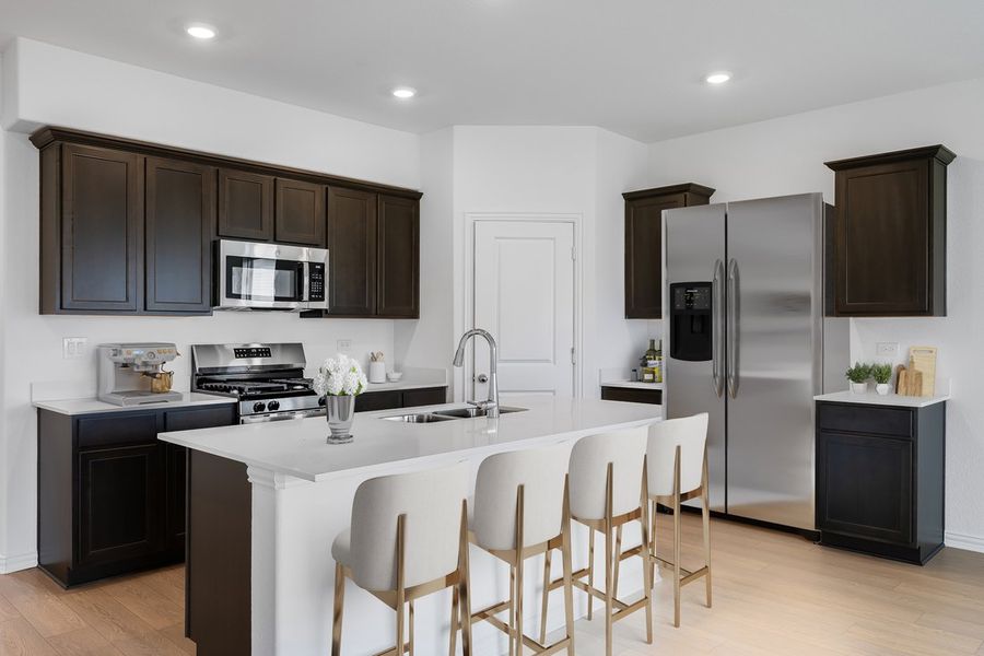 Furnished interior in a model home at River Ridge in Crandall (Image 99).
