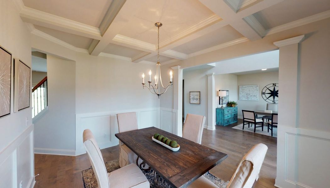Furnished interior in a model home at Oak Mountain View in Carrollton (Image 9). Furnished interior in a model home at Oak Mountain View in Carrollton (Image 9).