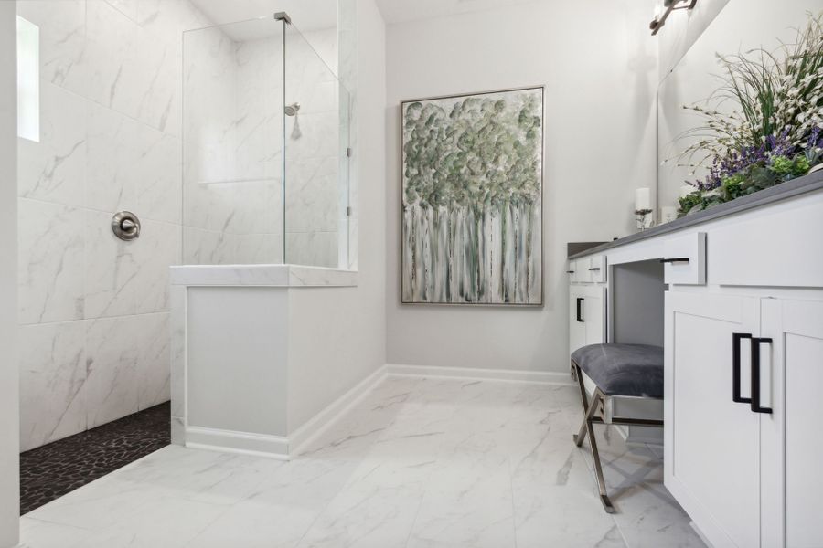 Furnished interior in a model home at Weston Woods in Jacksonville (Image 25). Furnished interior in a model home at Weston Woods in Jacksonville (Image 25).
