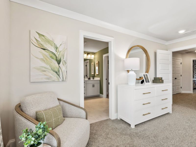 The primary bedroom leads to your own private ensuite.