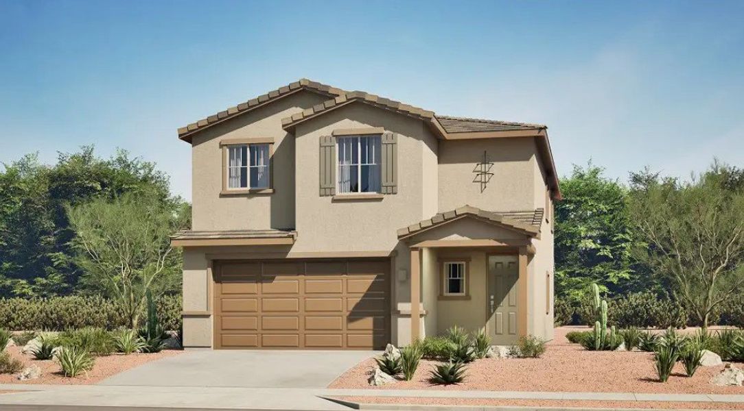 Front exterior of a home in the Rocking K community, located in Tucson, AZ (Image 14). Front exterior of a home in the Rocking K community, located in Tucson, AZ (Image 14).