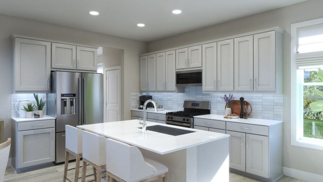 Kitchen | Vista | Spring Walk at The Junction | DeBary, FL | Landsea Homes