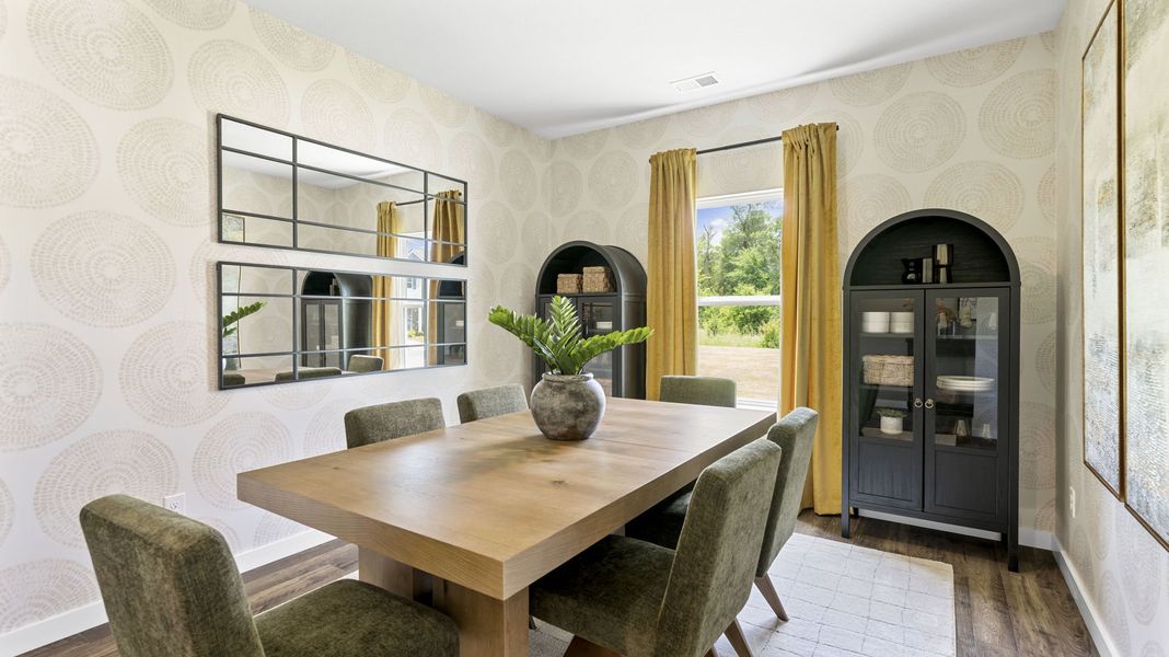 Furnished interior in a model home at The Cove at Thrasher Landing in Hixson (Image 7).