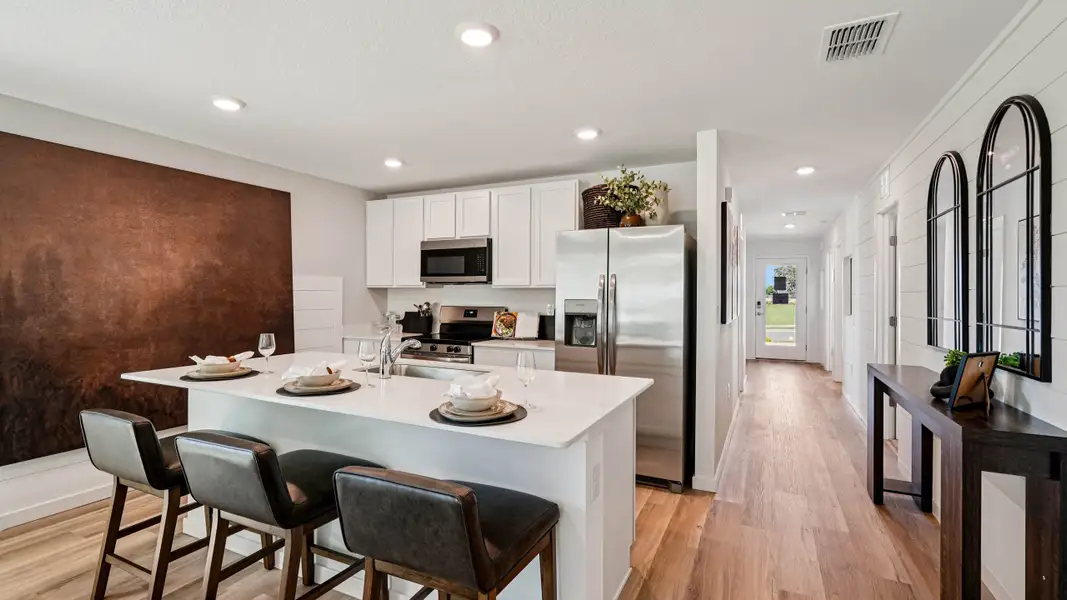 Furnished interior in a model home at Derby Creek in Ocala (Image 3). Furnished interior in a model home at Derby Creek in Ocala (Image 3).