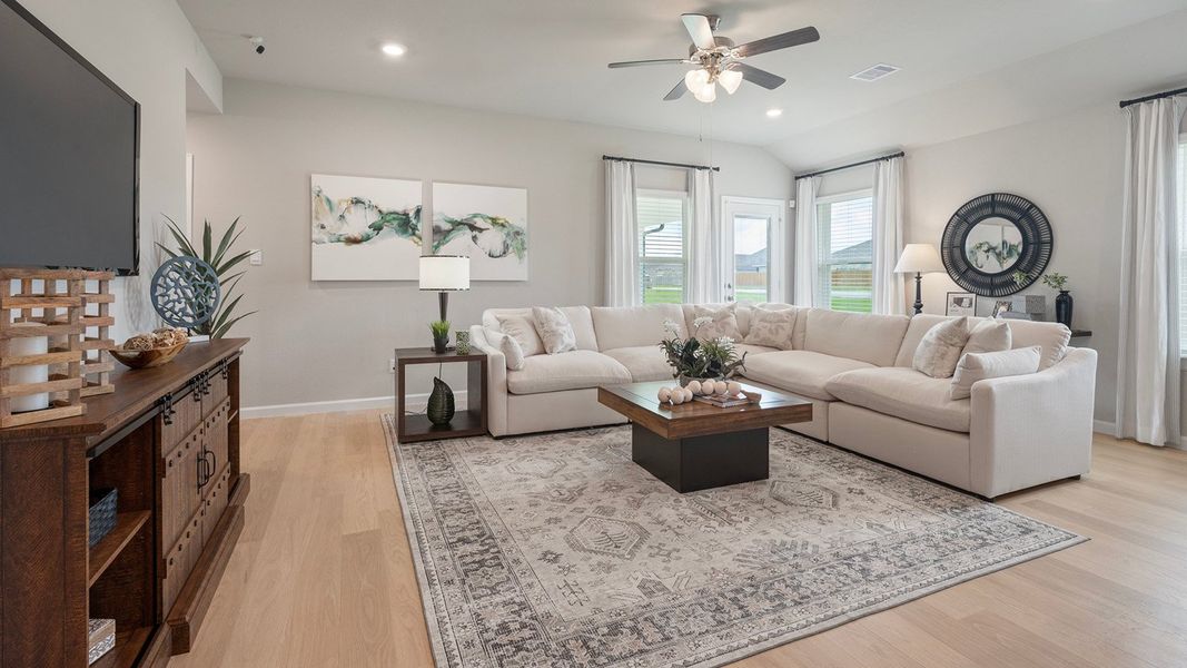 Furnished interior in a model home at Pleasant Hill in Bryan (Image 16).