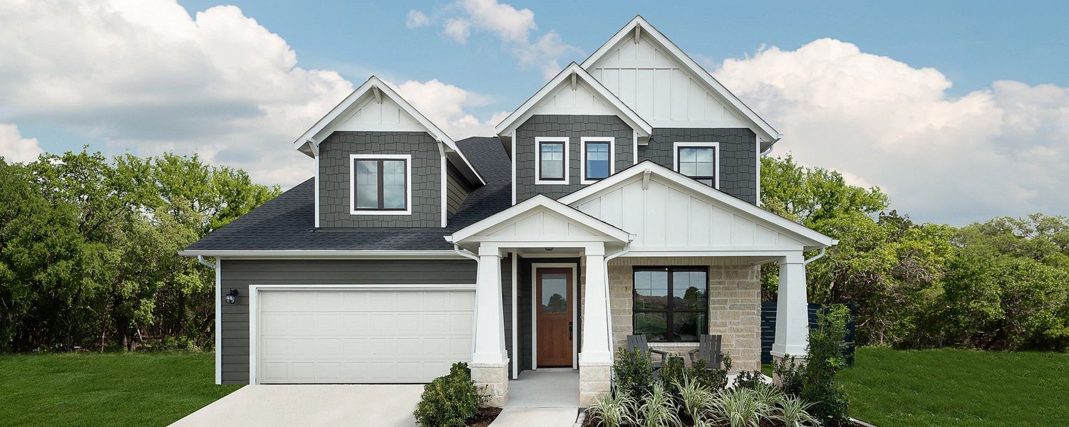Front exterior of a home in the Austin Point community, located in Richmond, TX (Image 1). Front exterior of a home in the Austin Point community, located in Richmond, TX (Image 1).
