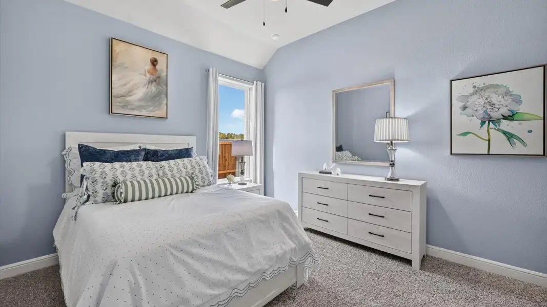 Furnished interior in a model home at Wildflower Ranch in Justin (Image 36).