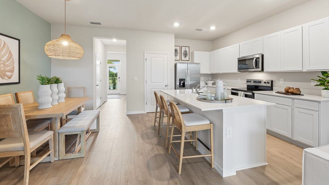Furnished interior in a model home at The Gardens at Bay Street in Sarasota (Image 8). Furnished interior in a model home at The Gardens at Bay Street in Sarasota (Image 8).