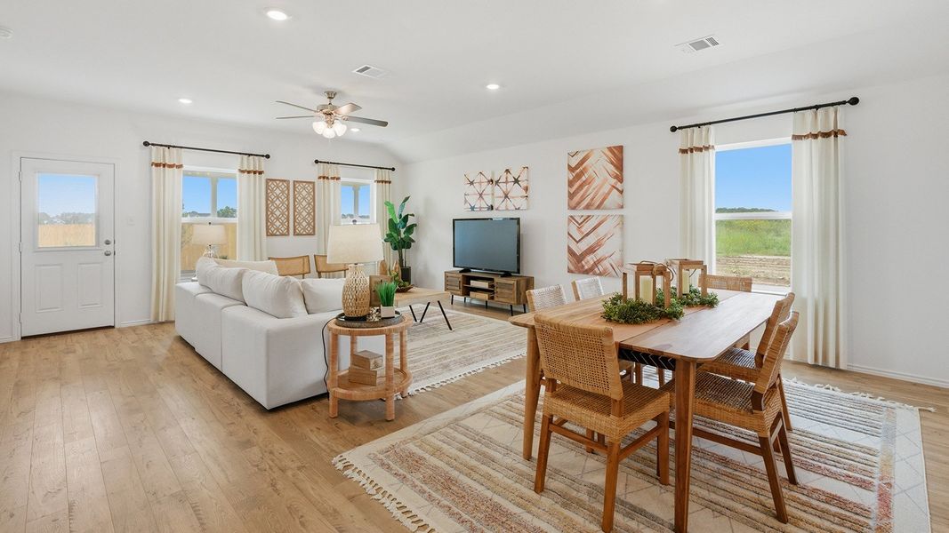 Furnished interior in a model home at Rancho San Gabriel in Georgetown (Image 16). Furnished interior in a model home at Rancho San Gabriel in Georgetown (Image 16).