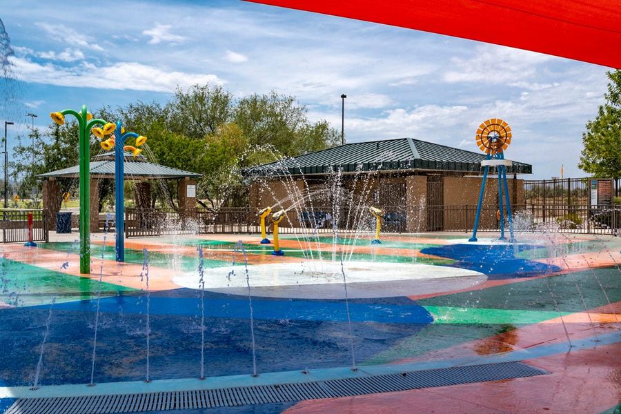 Community splash pad Community splash pad