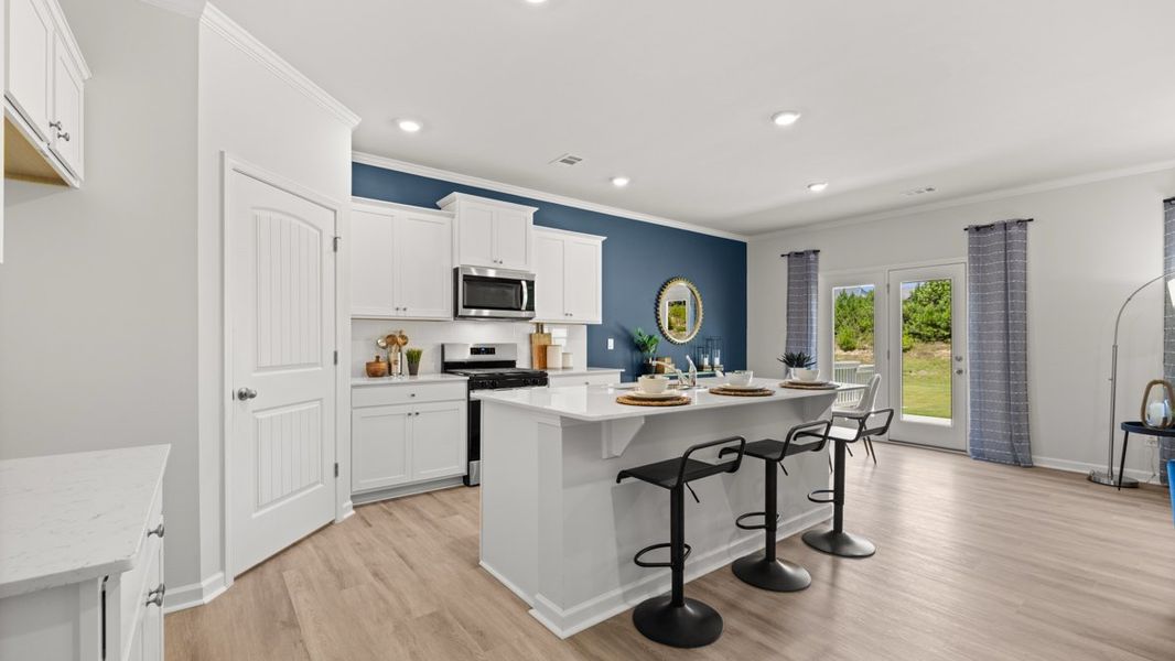 Furnished interior in a model home at Lost Creek in Dallas (Image 16).