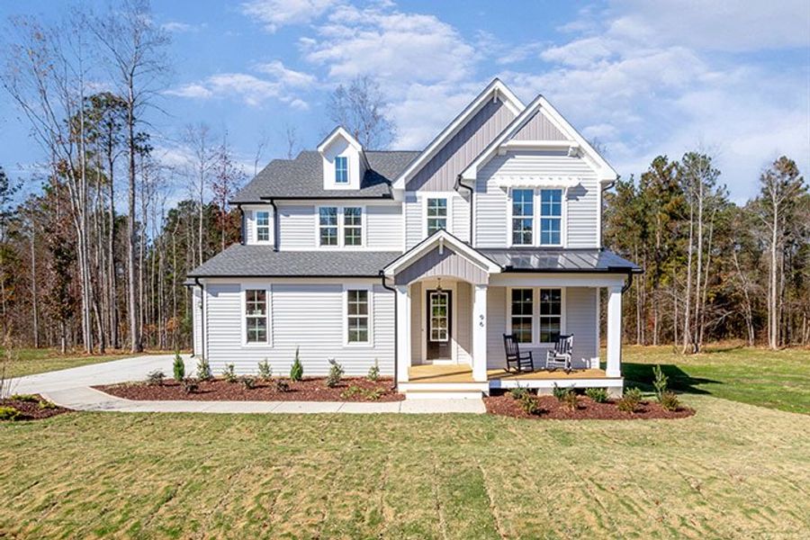 Front exterior of a home in the Kennebec Crossing community, located in Angier, NC (Image 17). Front exterior of a home in the Kennebec Crossing community, located in Angier, NC (Image 17).
