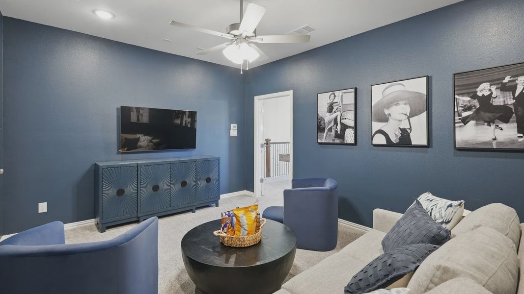 Furnished interior in a model home at Green Meadows in Celina (Image 33). Furnished interior in a model home at Green Meadows in Celina (Image 33).