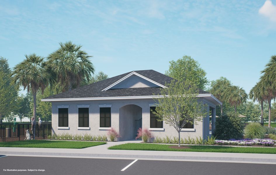 Front exterior of a home in the The Residences at Emerson Park community, located in Apopka, FL (Image 12).