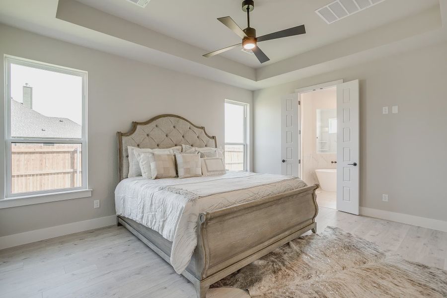 Furnished interior in a model home at Coyote Crossing in Godley (Image 19). Furnished interior in a model home at Coyote Crossing in Godley (Image 19).