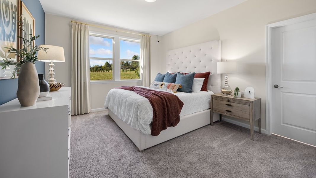 Furnished interior in a model home at Wayt Farm in Cumming (Image 4).