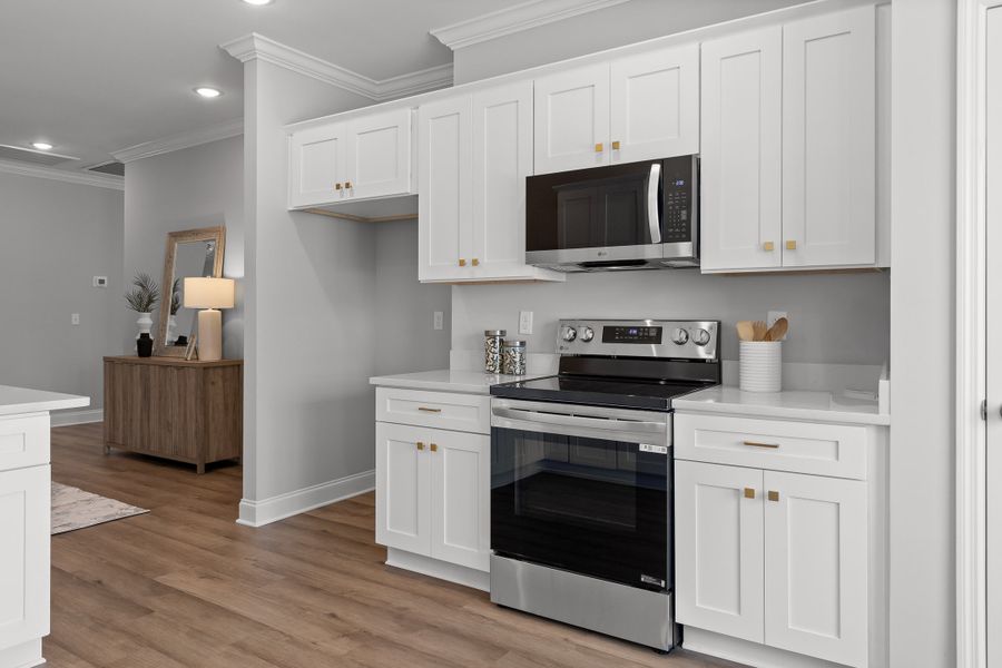 Furnished interior in a model home at The Hoback in Cleveland (Image 19).