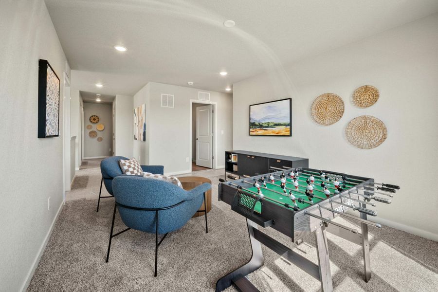 Furnished interior in a model home at Aspen Ranch in Fountain (Image 9).