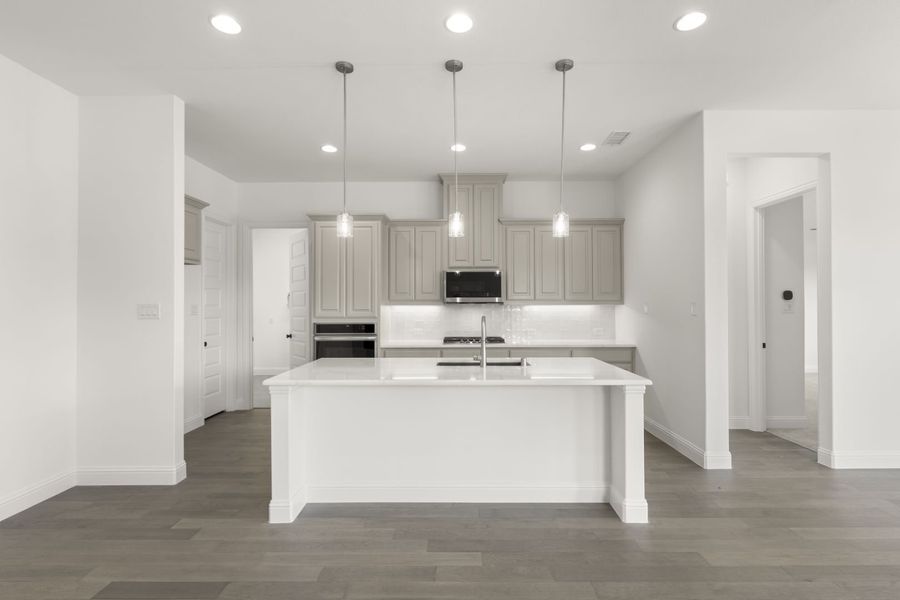 Furnished interior in a model home at Creek Valley Estates in Rowlett (Image 5).