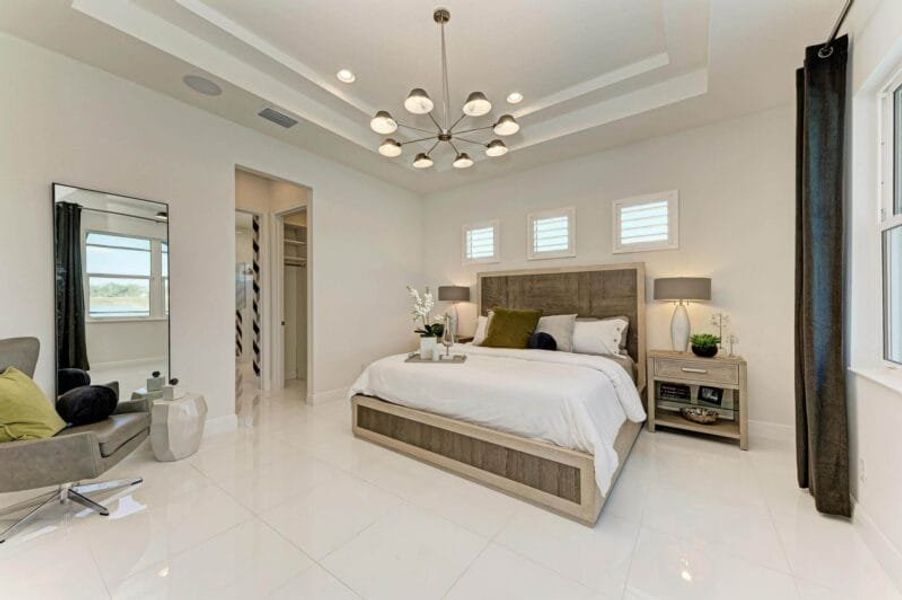 Furnished interior in a model home at The Willows in Parrish (Image 43). Furnished interior in a model home at The Willows in Parrish (Image 43).