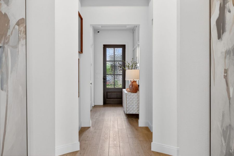 Furnished interior in a model home at Wildflower Ranch in Fort Worth (Image 73).